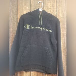 NWT-  Olive Green- Champion Sherpa Hoodie- Size Small